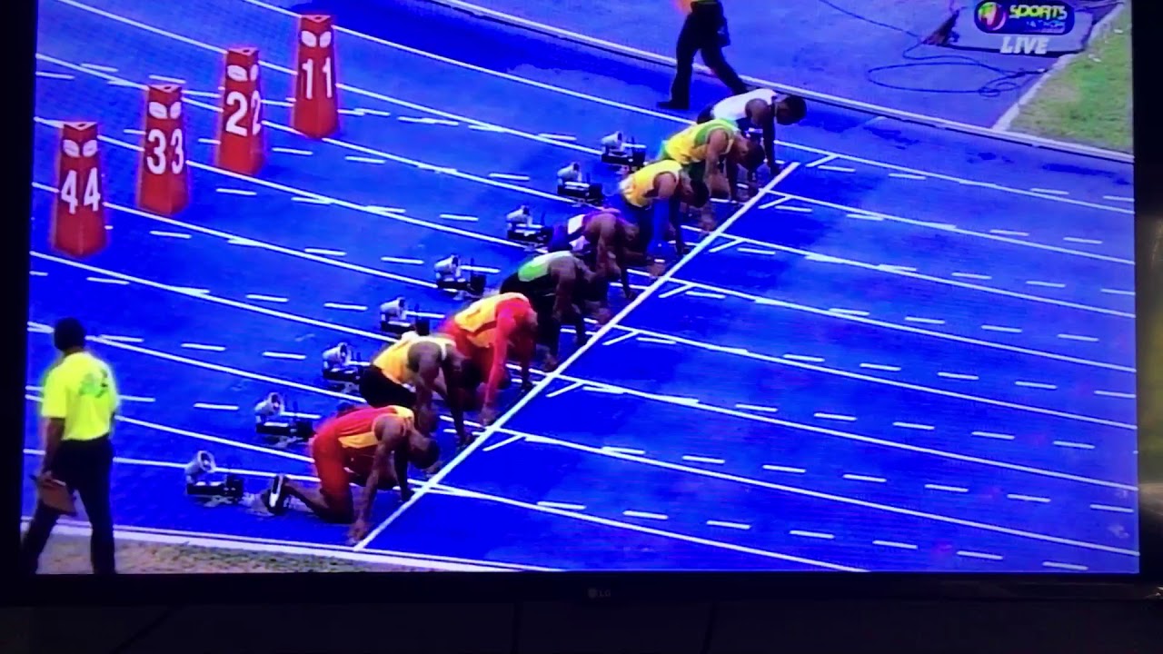 tyreke wilson 10.39 MR. SMASHING MATHERSON 10.41sec boys class one 100m semifinals champs 2018