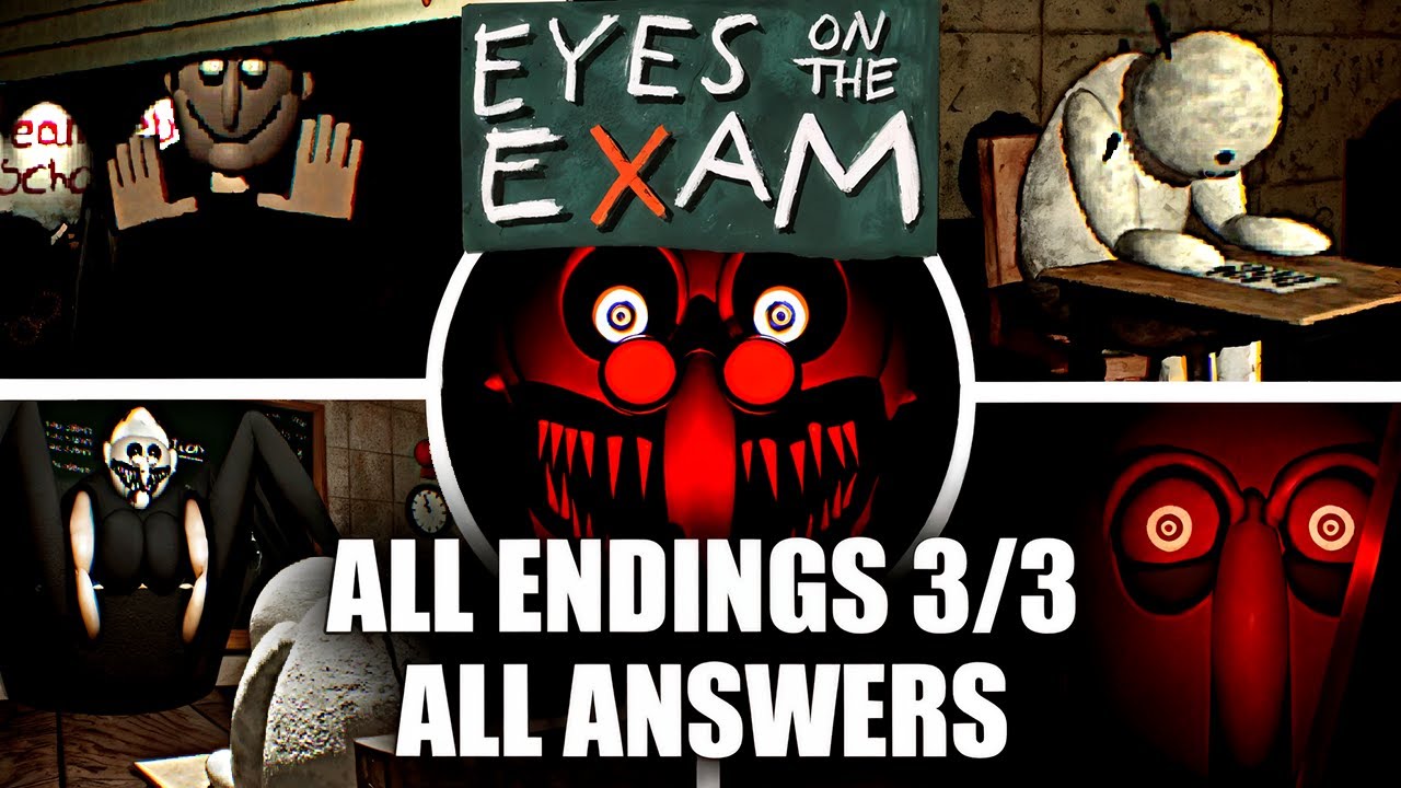 EYES ON THE EXAM - All Endings 3/3 & All Answers (Showcase)