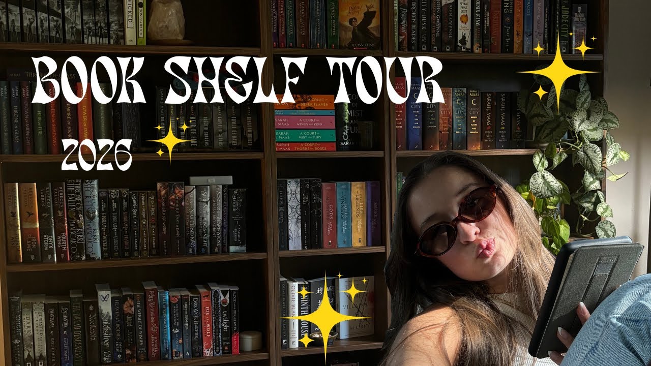 2026 BOOK SHELF TOUR✨| First Youtube Video