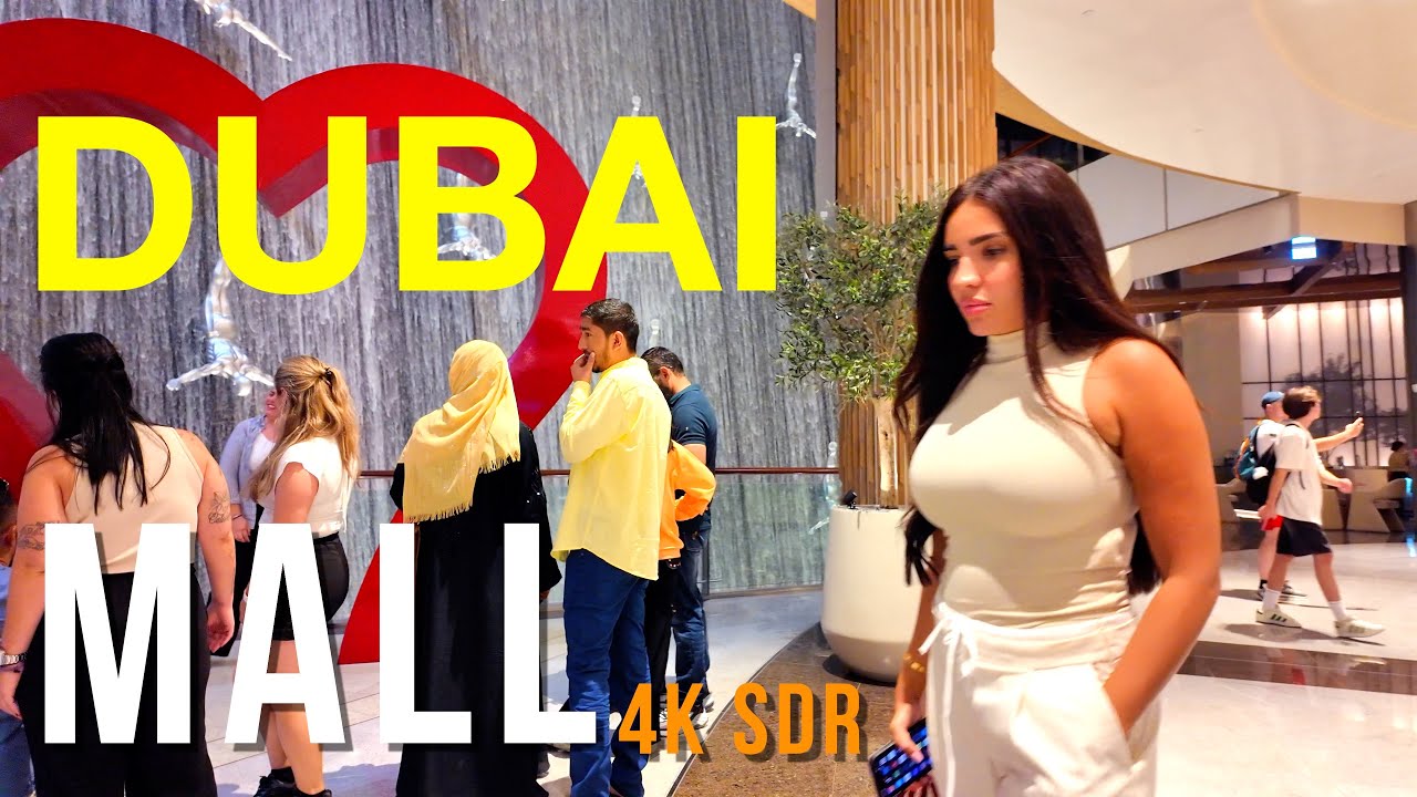 Dubai Mall Walking Tour 2025 | Full Dubai Mall Walk Through | 4K SDR | Natural Sound | movefpv
