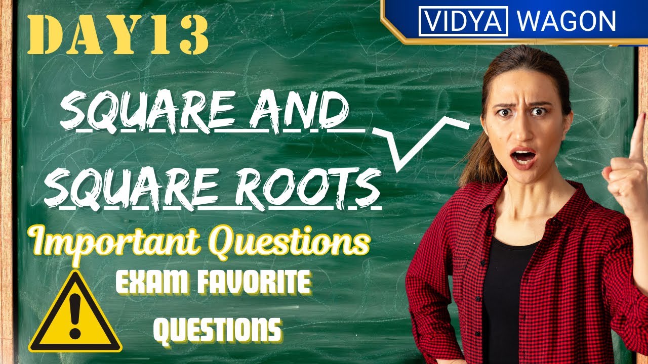 📘 Squares and Square Roots – Class 8 Maths | Quick Revision
