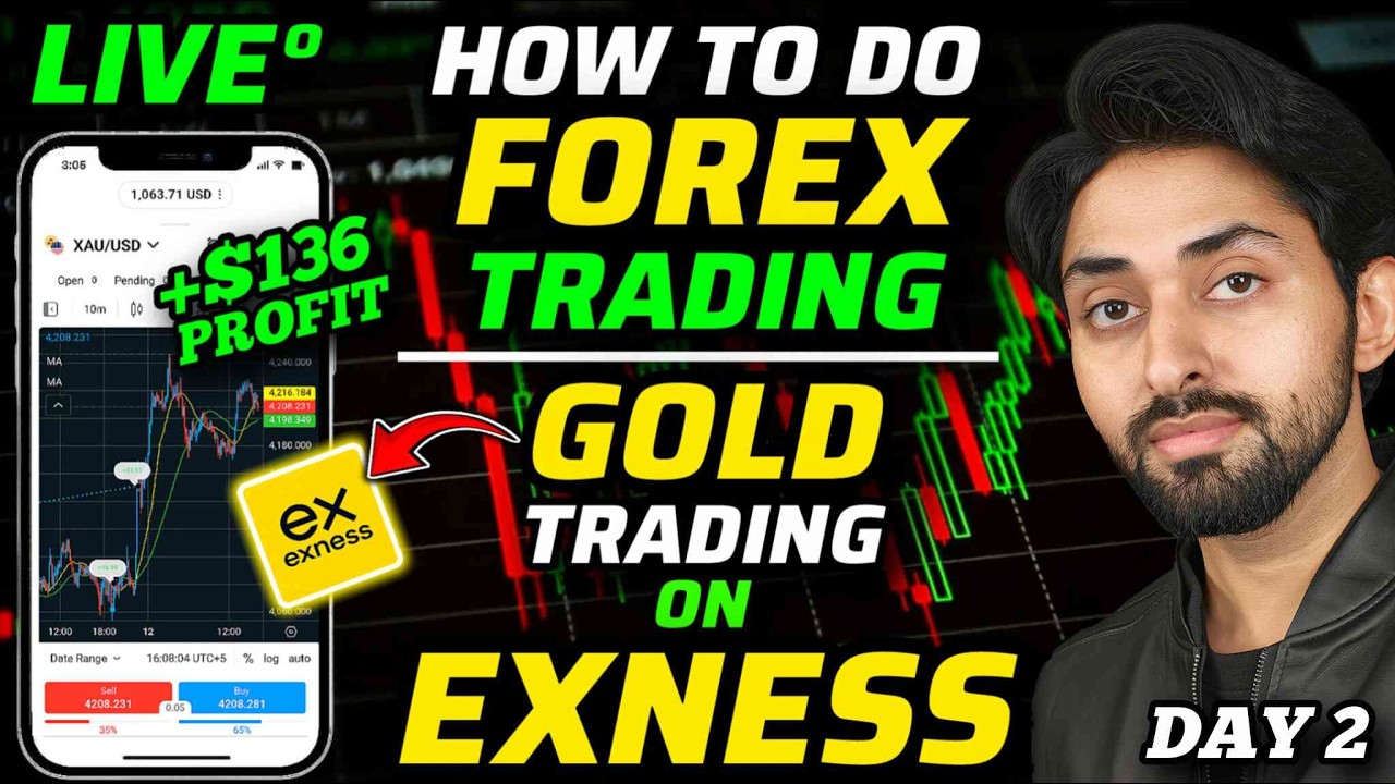 Live Forex Trading | Gold Trading on Exness | Exness Trading kaise kare?