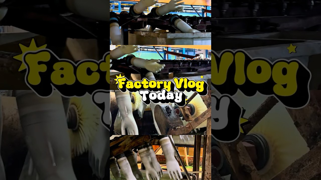 Inside the Red Sunshine Glove Factory! 🧤⚡️ #Shorts #FactoryVlog