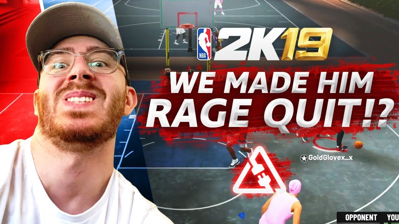 WE MADE HIM RAGEQUIT!? (ft. Strippin & Vern) - NBA 2K19 Park Gameplay