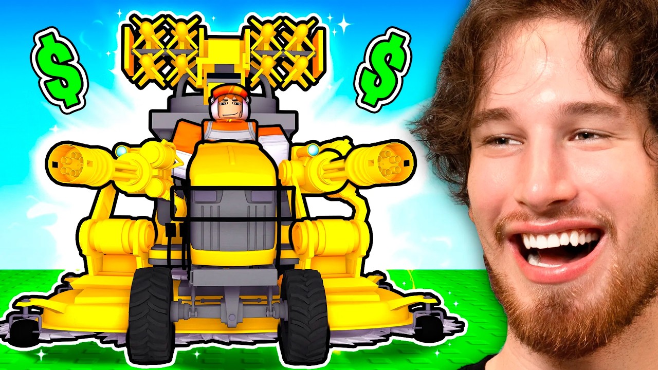 Spending $532,572,895 For MAX Level Lawnmower In Roblox!