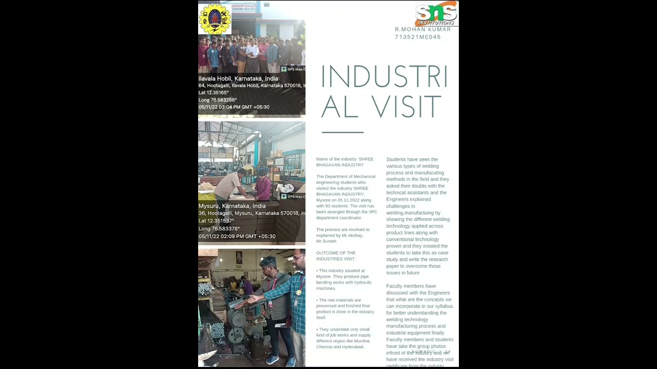 INDUSTRIAL VISIT