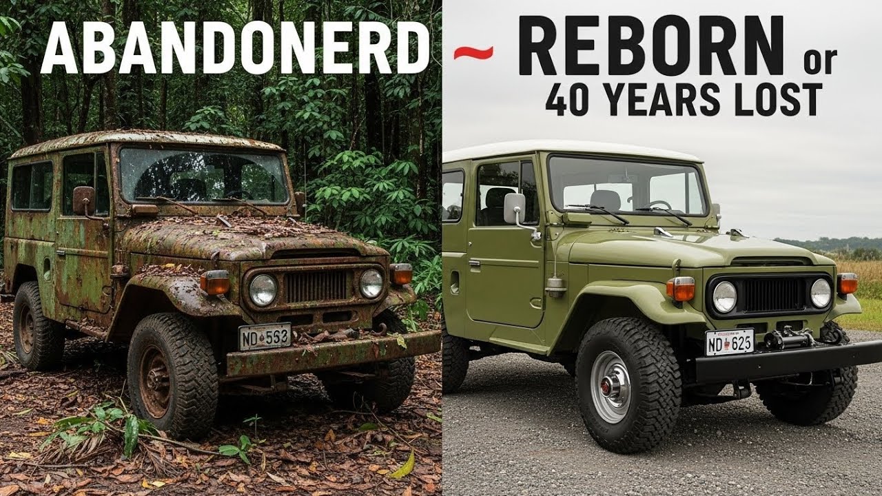 Abandoned 1976 Toyota Land Cruiser FJ40 Restored from Jungle Ruins