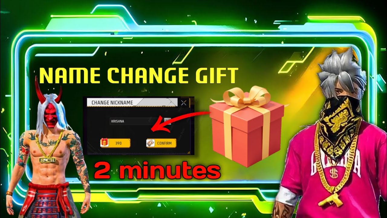 How to🎁 Gift Name Change Card in Free Fire | 🔥Name Change Card 🔥| Krishna Gamer 07 🥰