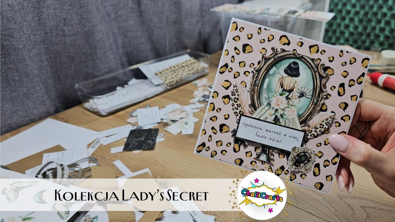 Szybka inspiracja na kartkę dla kobiety | Scrapbooking | @mintaypapers  Lady's Secret