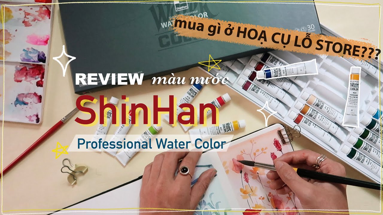 Lỗ Béo Store Tour I review màu nước ShinHan | Kiquy Pham Review