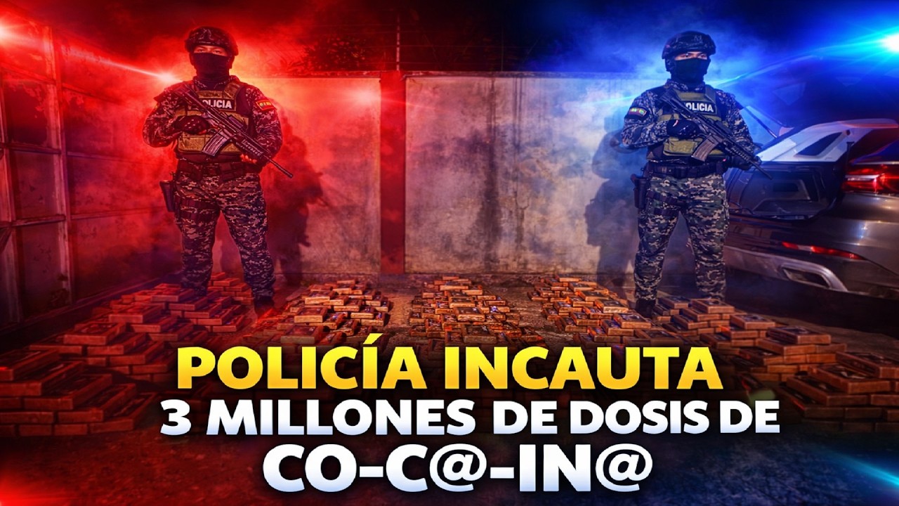 3 MILLONES DE DOSIS DE C0 C@ ÍN@ INCAUTADAS EN NAPO