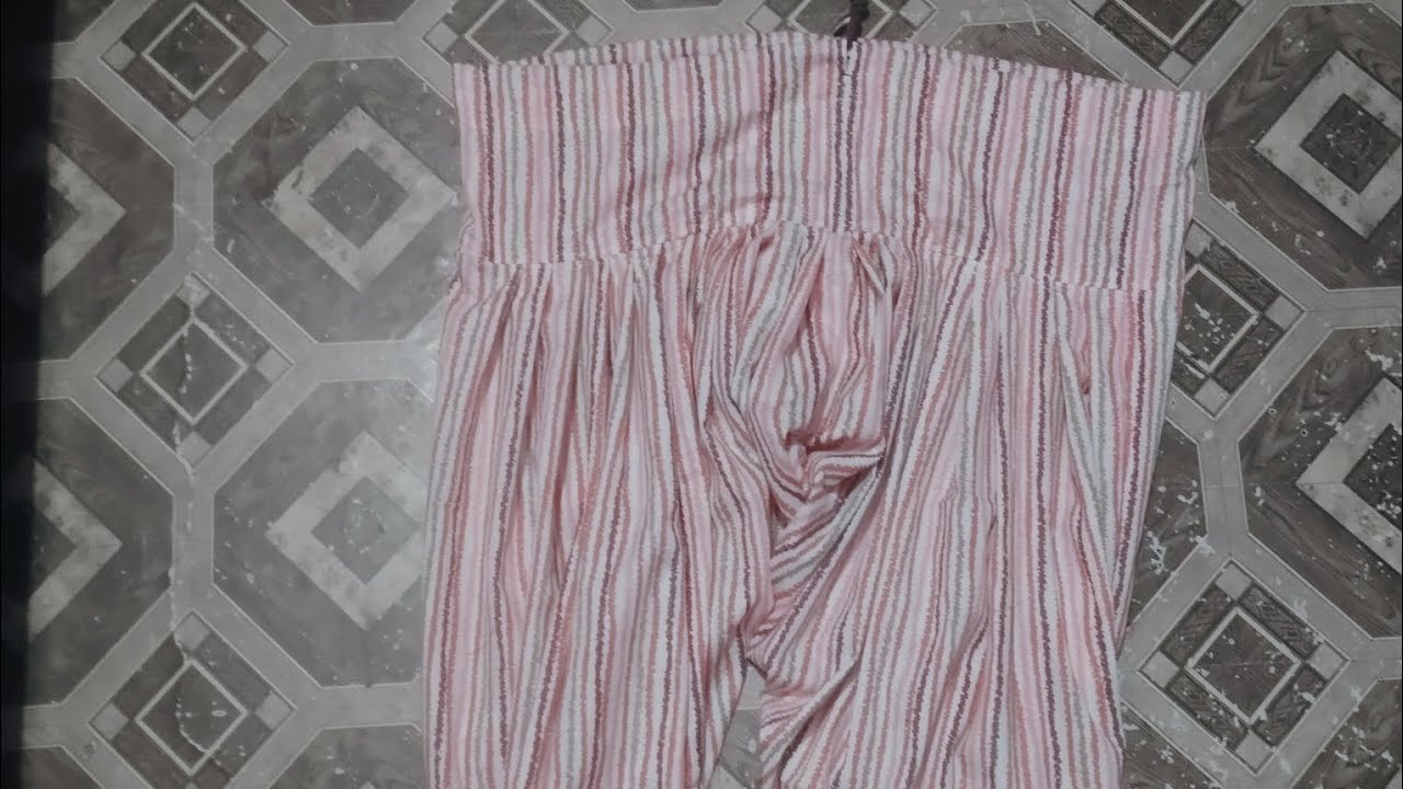  Priti   Patiyala pajami kaatne ka saral tarike #panjabi salvar kese kate # simpal pajami kese bany👌