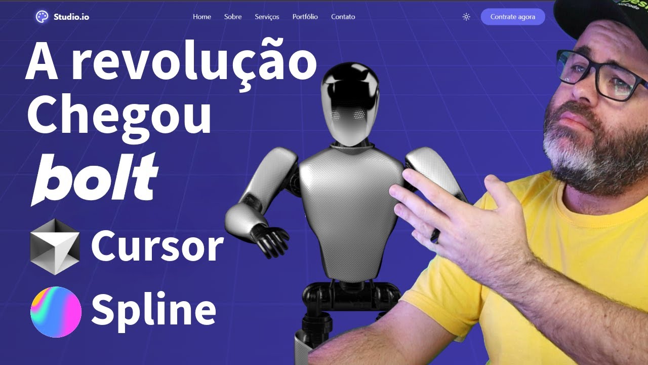 Crie LandPages, Sites, Apps Incríveis com Bolt.new + Cursor