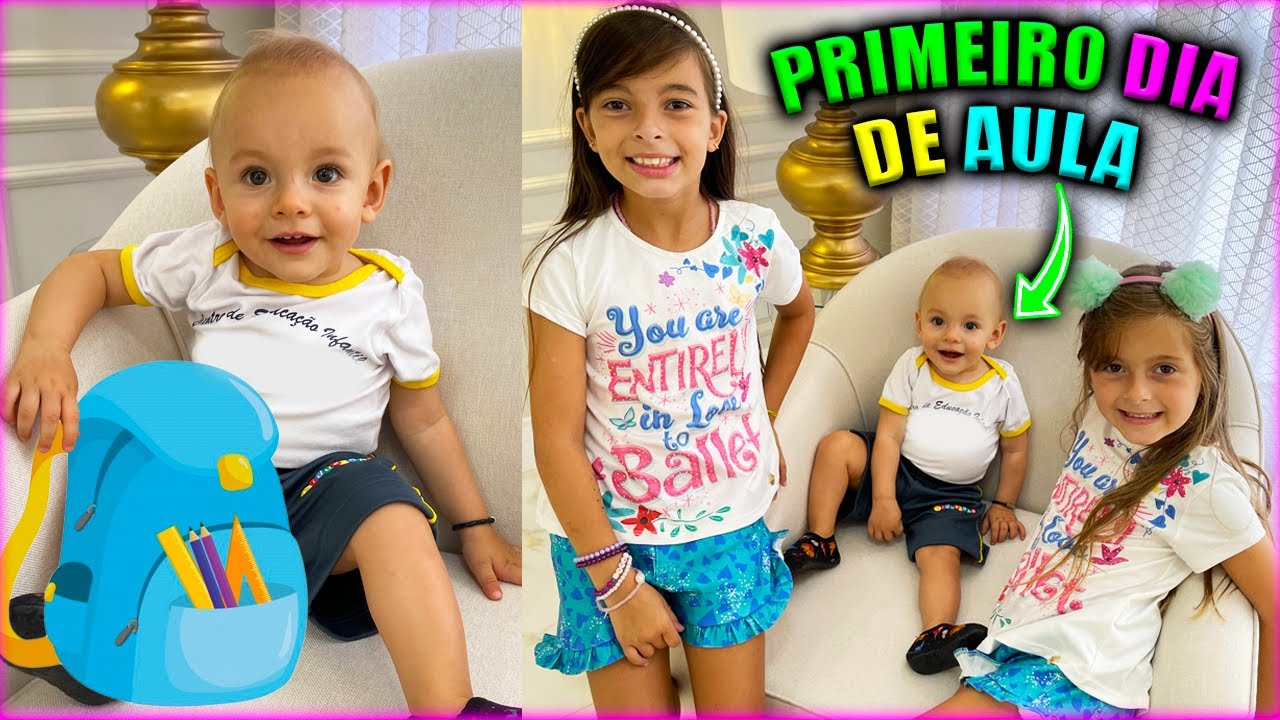 PRIMEIRO DIA DE AULA DO BEBÊ GABRIEL 😍 CHOROU ? 🔥 JÉSSICA GODAR, LAURINHA E HELENA E GABRIEL