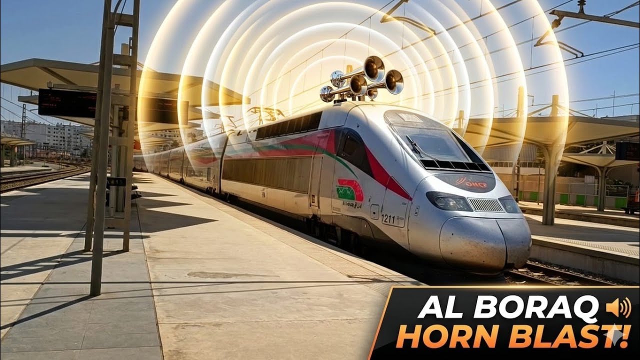 هل سمعت هذا الصوت من قبل؟ 🚄 منبهات البراق | Klaxons du TGV Marocain Al Boraq 🇲🇦