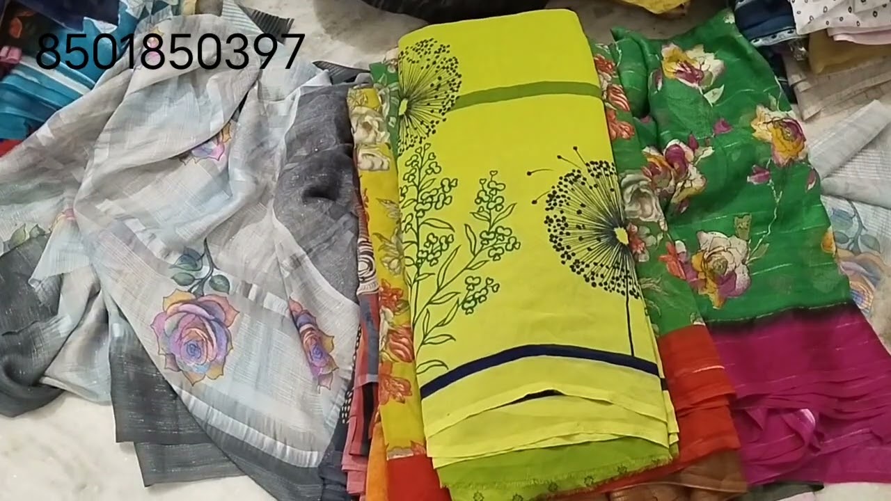 Pure best quality sarees ❤️ 2 cut sarees ❤️ only 100 rupees 8501850397