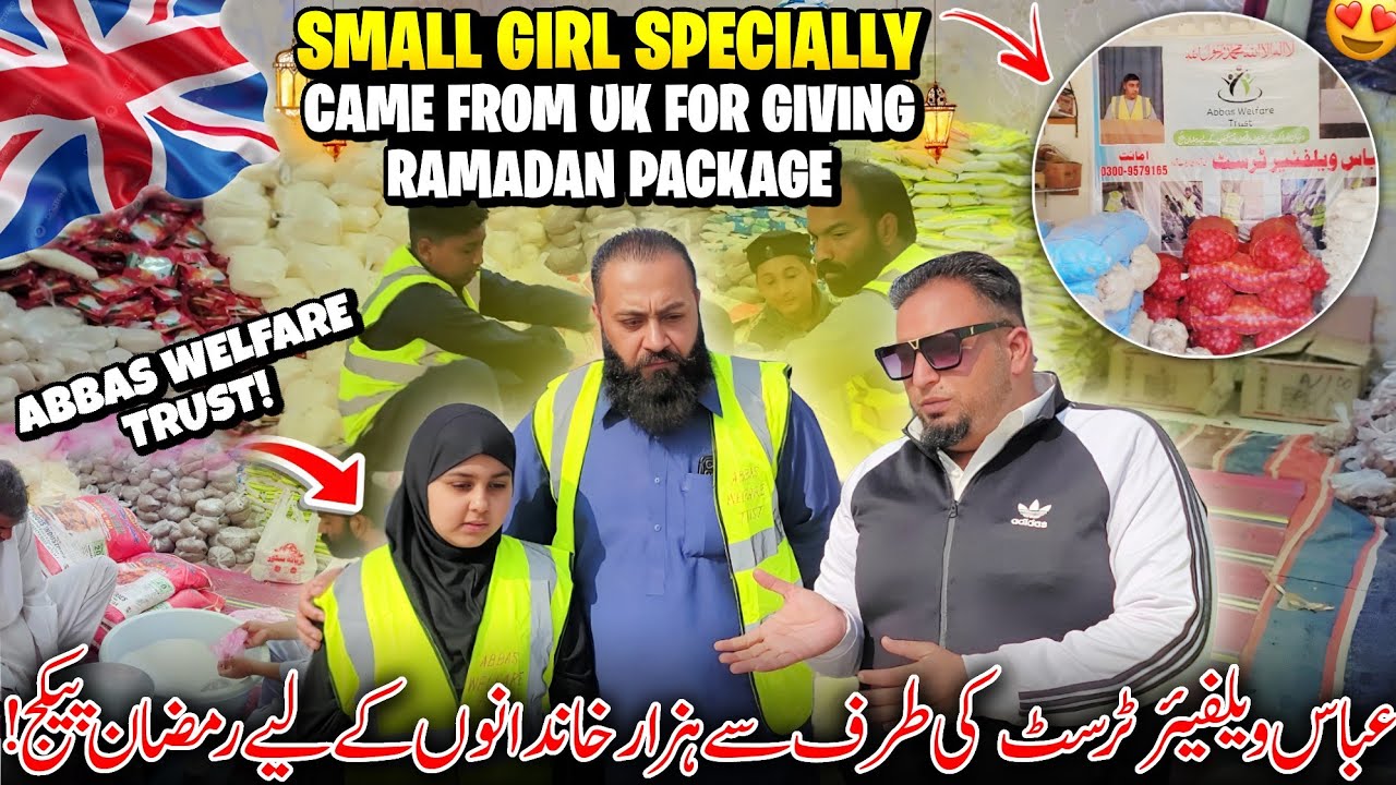 Small Girl Specially Came From Uk For Giving Ramadan Packages To 1000 Poor People 😍✨🇬🇧 | Family Vlog