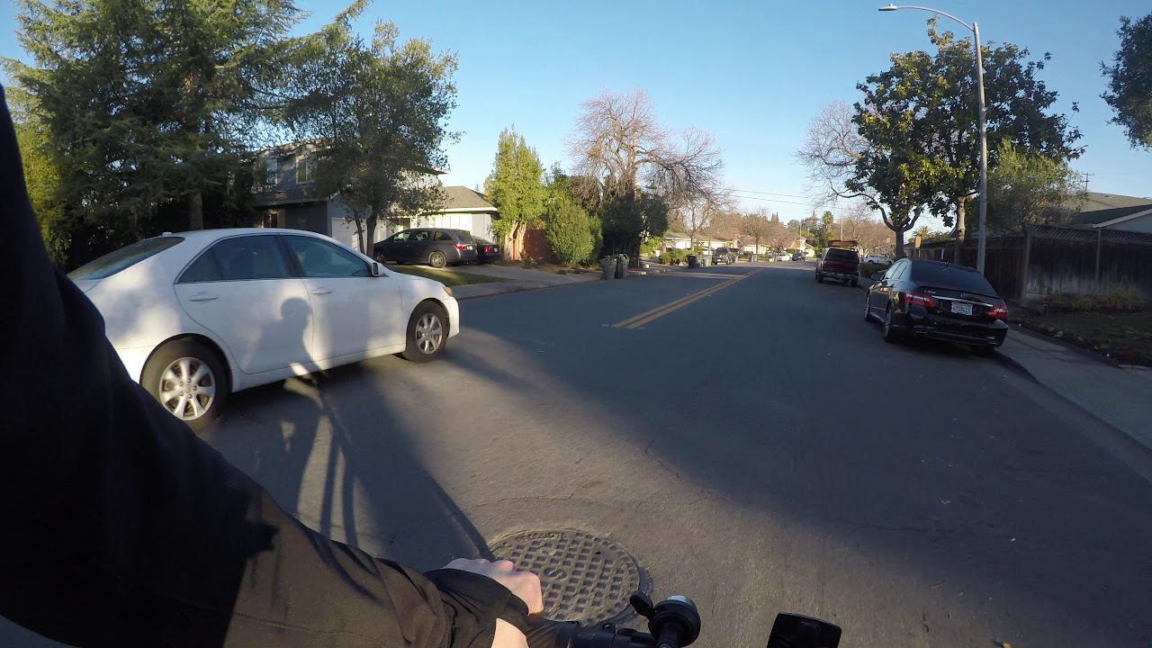 Sunnyvale biking from home to daycare