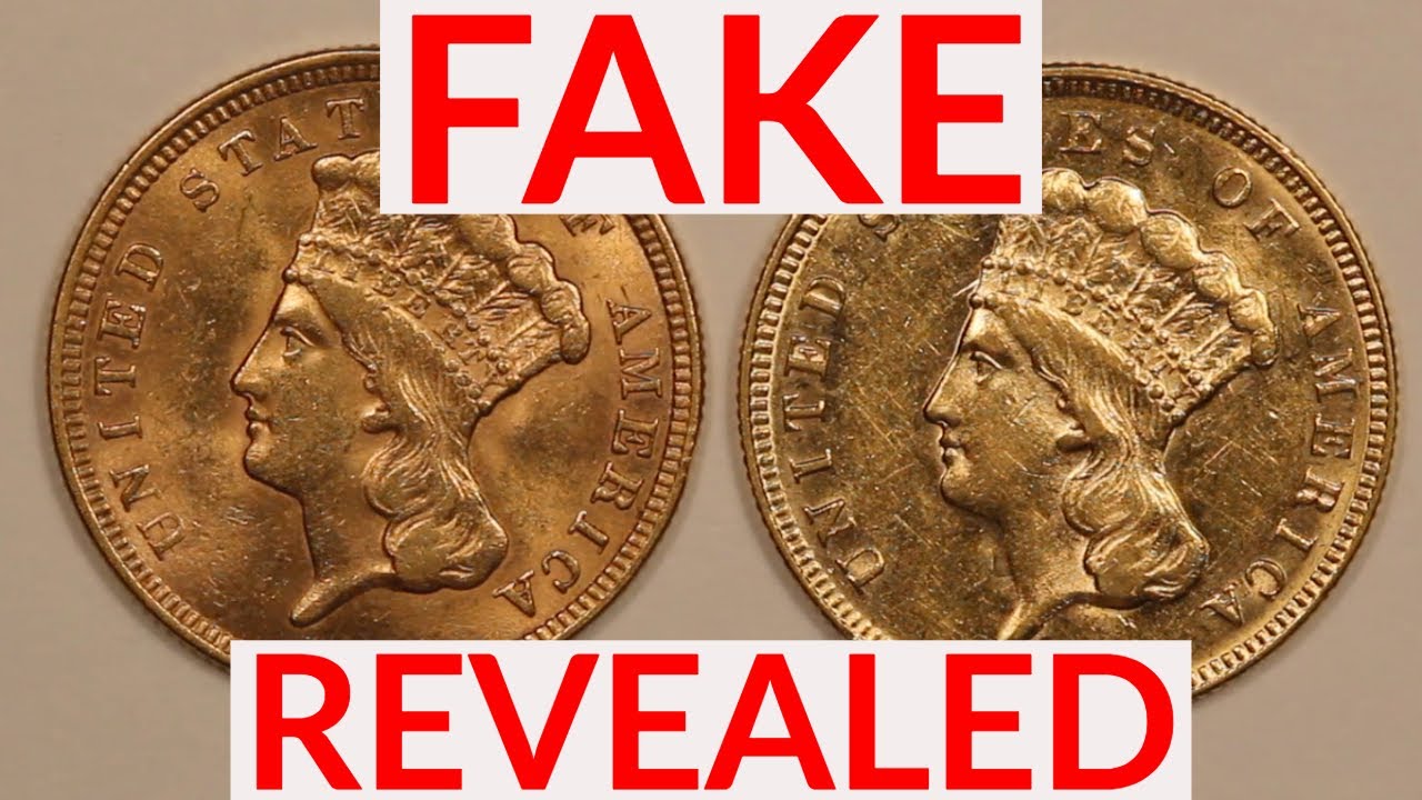 COUNTERFEIT REVEALED: Which of the $3 Gold Coins is Real? 1857 or 1874?