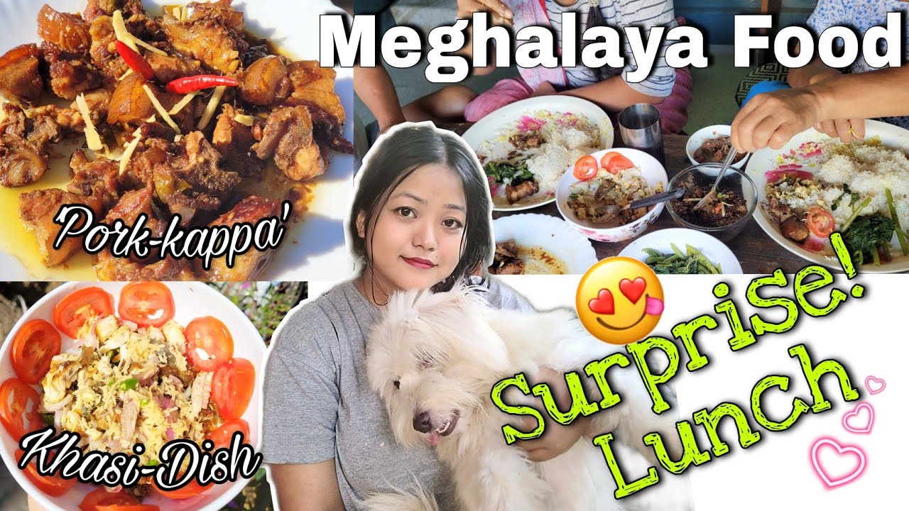 Cooking Khasi and Garo dish for family /Meat Salad, Pork kappa, jadoh / Meghalaya Food challenge 😋
