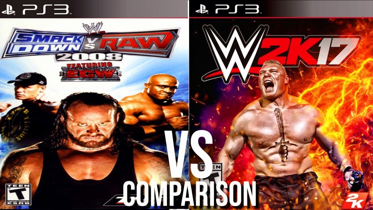 WWE SvR 2008 First Vs 2k17 Last PS3