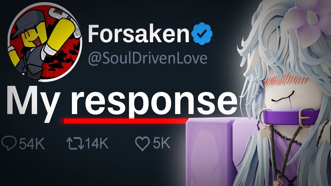 SoulDrivenLove Just Responded.. (Roblox Forsaken Drama)