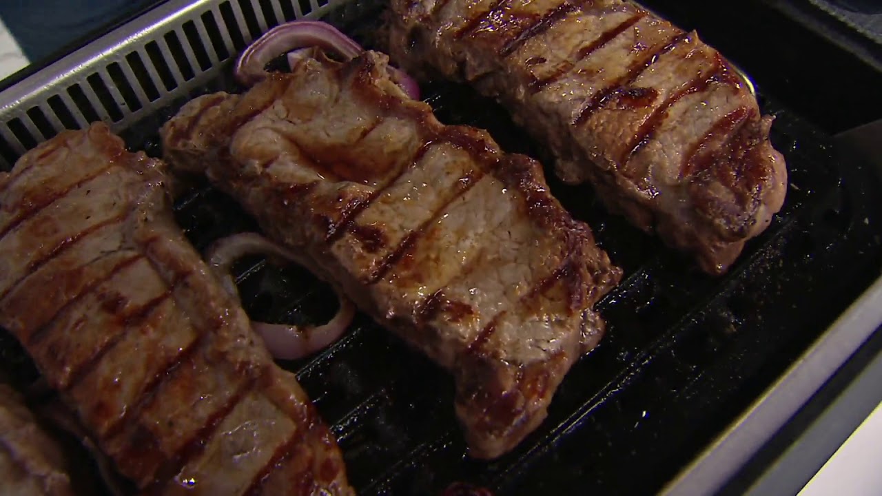 Power Smokeless Indoor Electric 1500W Grill w/ Griddle Plate on QVC
