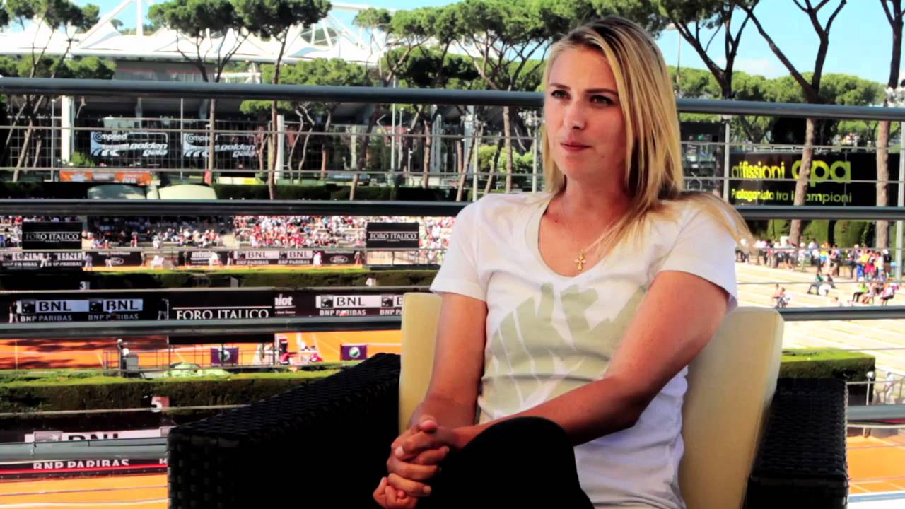 Maria Sharapova Hits The Clay In Rome