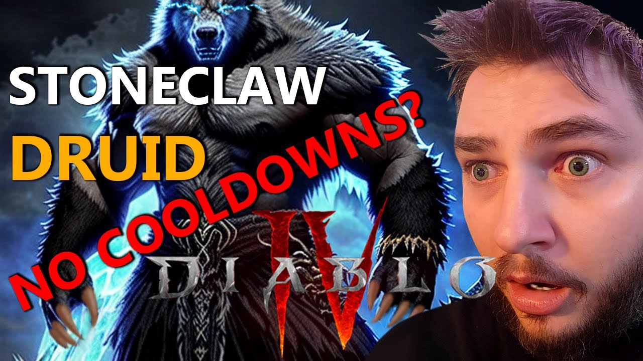 Diablo 4 - STONECLAW Druid! NO COOLDOWNS! (Bulwark Build)