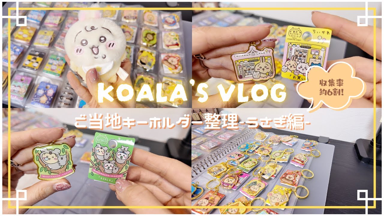 ちい活Vlog｜うさぎご当地キーホルダー｜整理動画｜ちいかわご当地キーホルダー｜収納グッズ｜ご当地限定｜整理Vlog