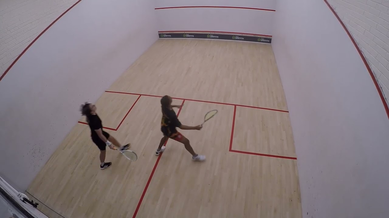 SQUASH EAST GLOS V DEVON  RYAN GWIDZIMA V IONE SHARPE