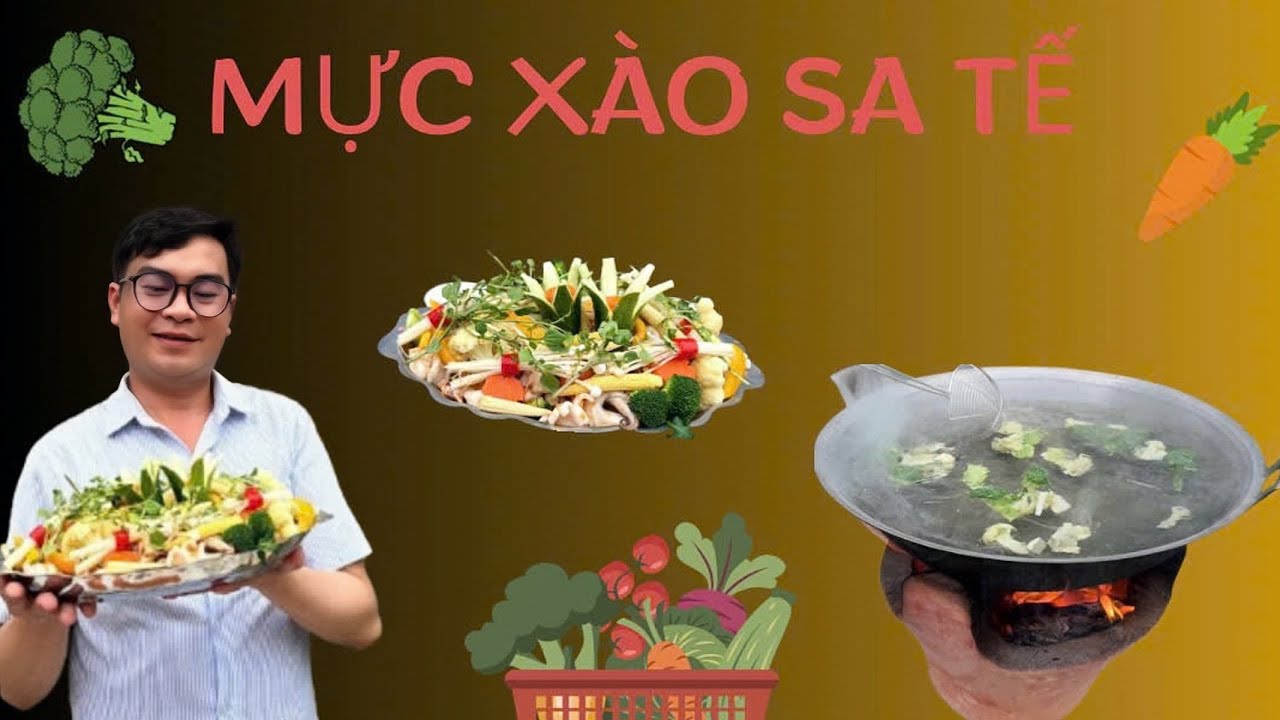 Mực Xào Sa Tế 