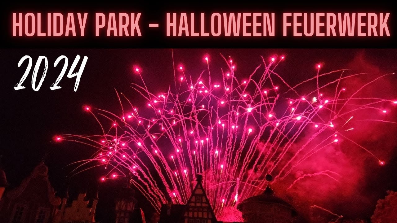 Holiday Park Saisonabschluss 2024 Feuerwerk | Fright Nights | Plopsa