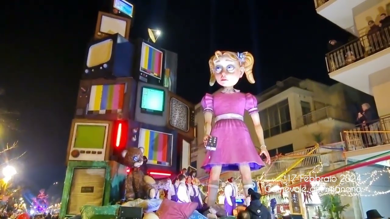 Carnevale di Putignano 17 Febbraio 2024: Tra Sfilate carri, Musica e Premiazioni e musica live 630°