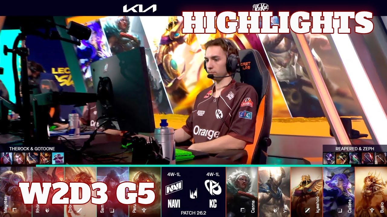NAVI vs KC - Highlights | Week 2 Day 3 LEC Versus 2026 | Natus Vincere vs Karmine Corp W2D3