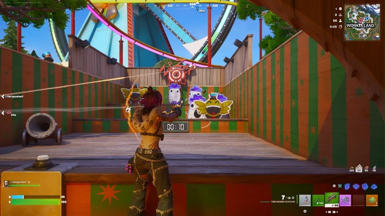 Coming second with my friend