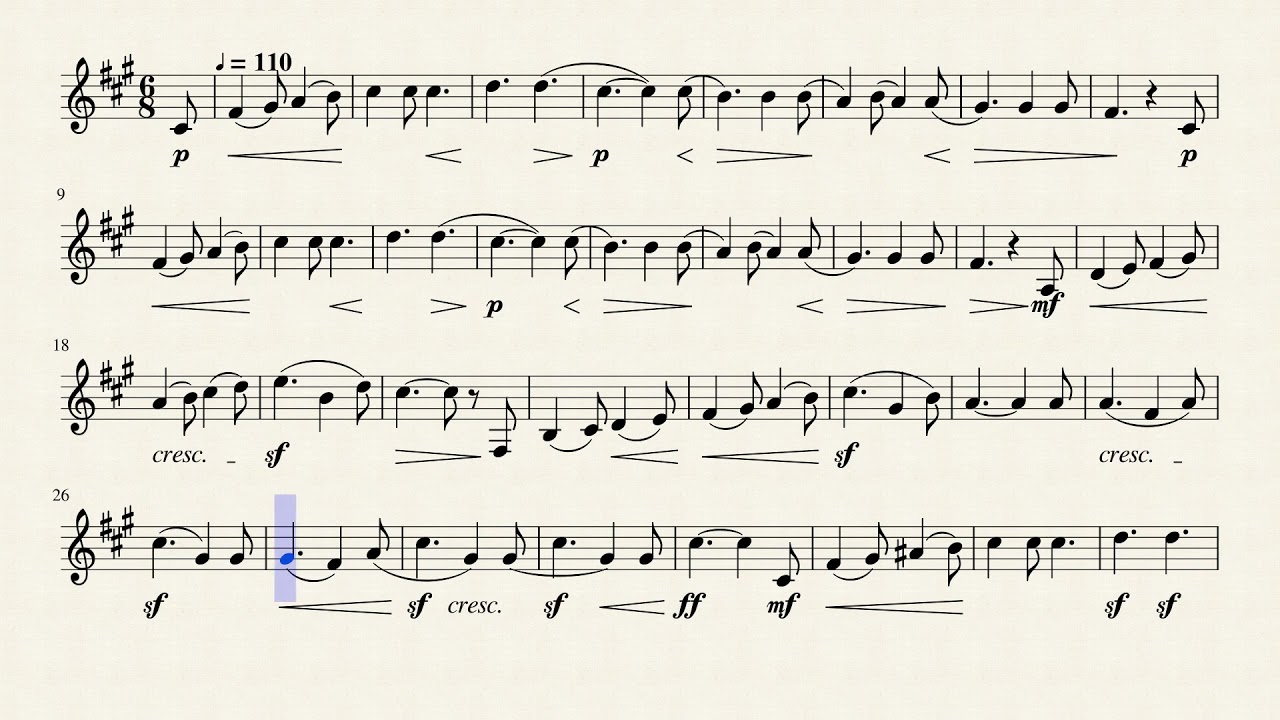 Smetana - Ma Vlast - Vltava  Moldau  For Clarinet