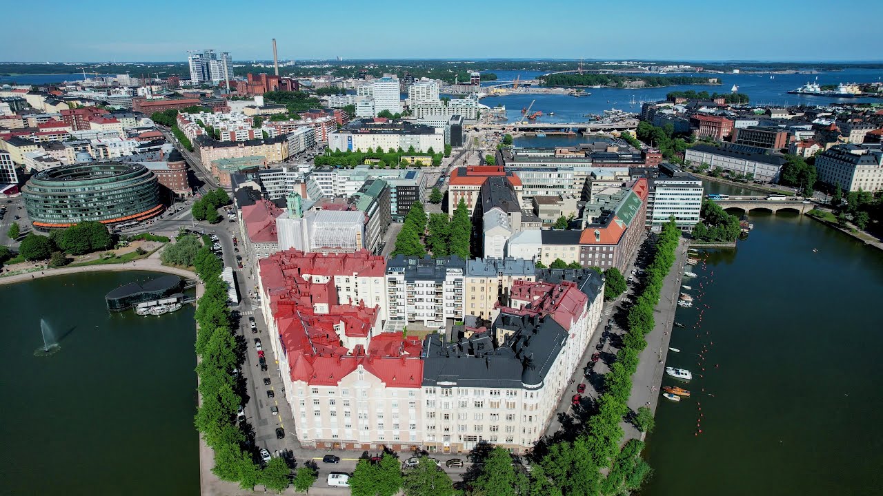 Helsinki Hakaniemi (Market, Ympyrätalo), Siltasaari, Kaisaniemi, Kaupunginteatteri, June 2024