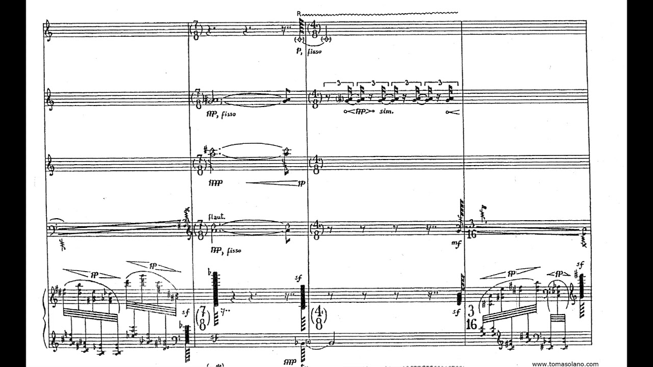 Salvatore Sciarrino - Lo Spazio Inverso for Ensemble (1985) [Score-Video]