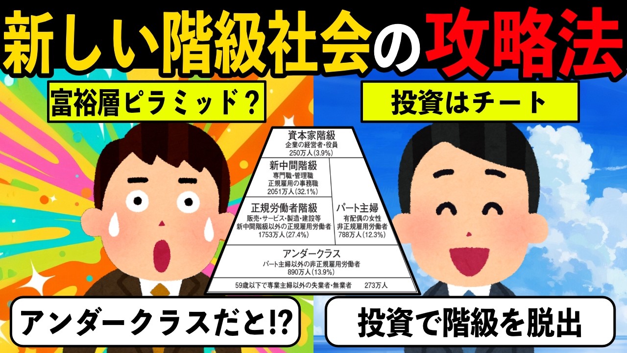 株を持つものは救われる新しい階級社会。富裕層ピラミッドとは別軸の衝撃の格差【投資アニメ】