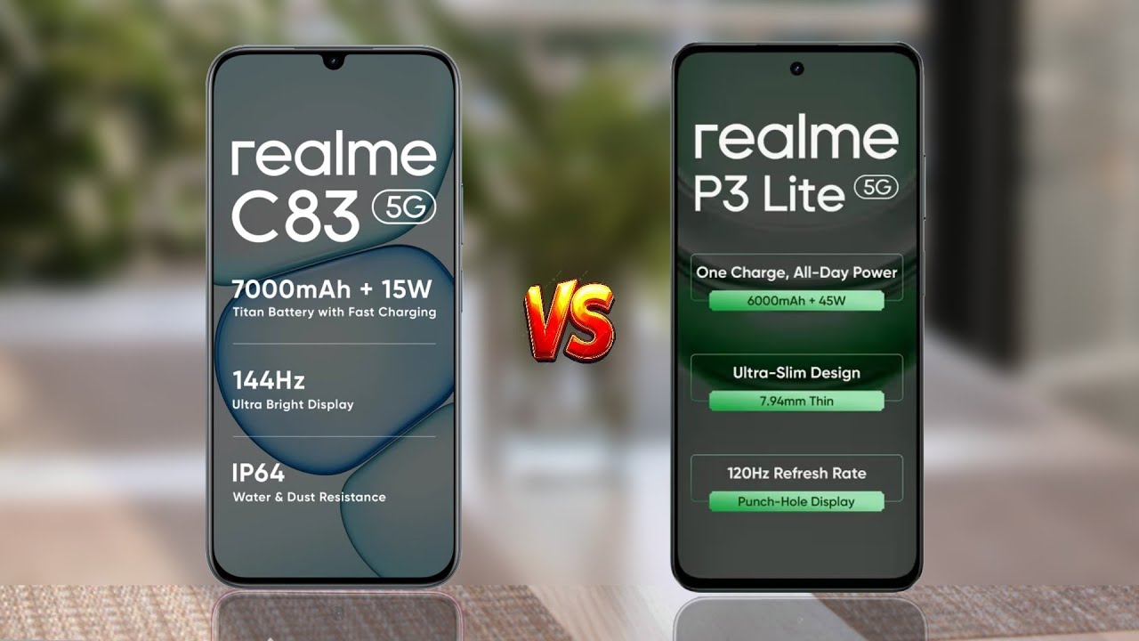 Realme C83 Vs Realme P3 Lite 