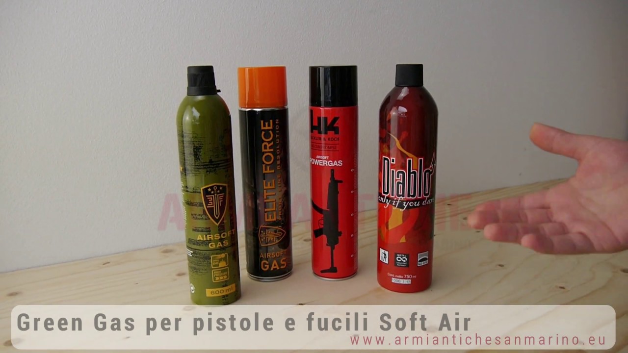 Green Gas per pistole e fucili Softair