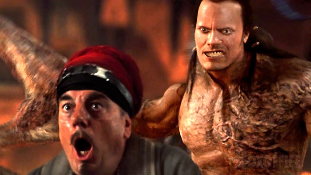 ¡Dwayne Johnson es mitad hombre, mitad ESCORPIÓN! (espectacular CGI 😂) | La momia regresa | Clip