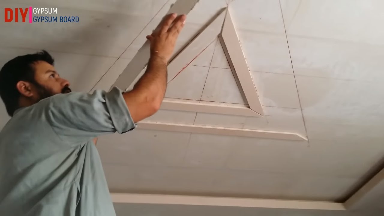 How to make false ceiling decore 2018 || gypsum ceiling dicor   DIY GYPSUM & GYPSUM BOARD