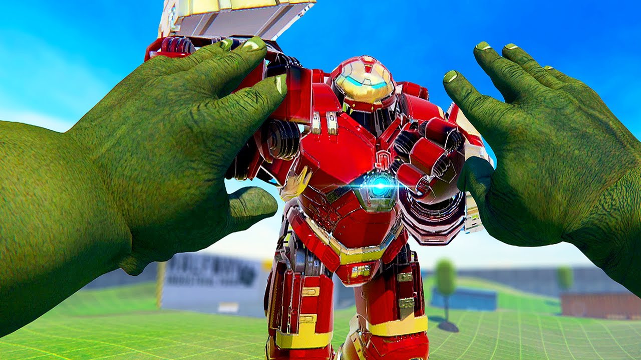 HULKBUSTER против Халка в виртуальной реальности — многопользовательская игра Bonelab Mods