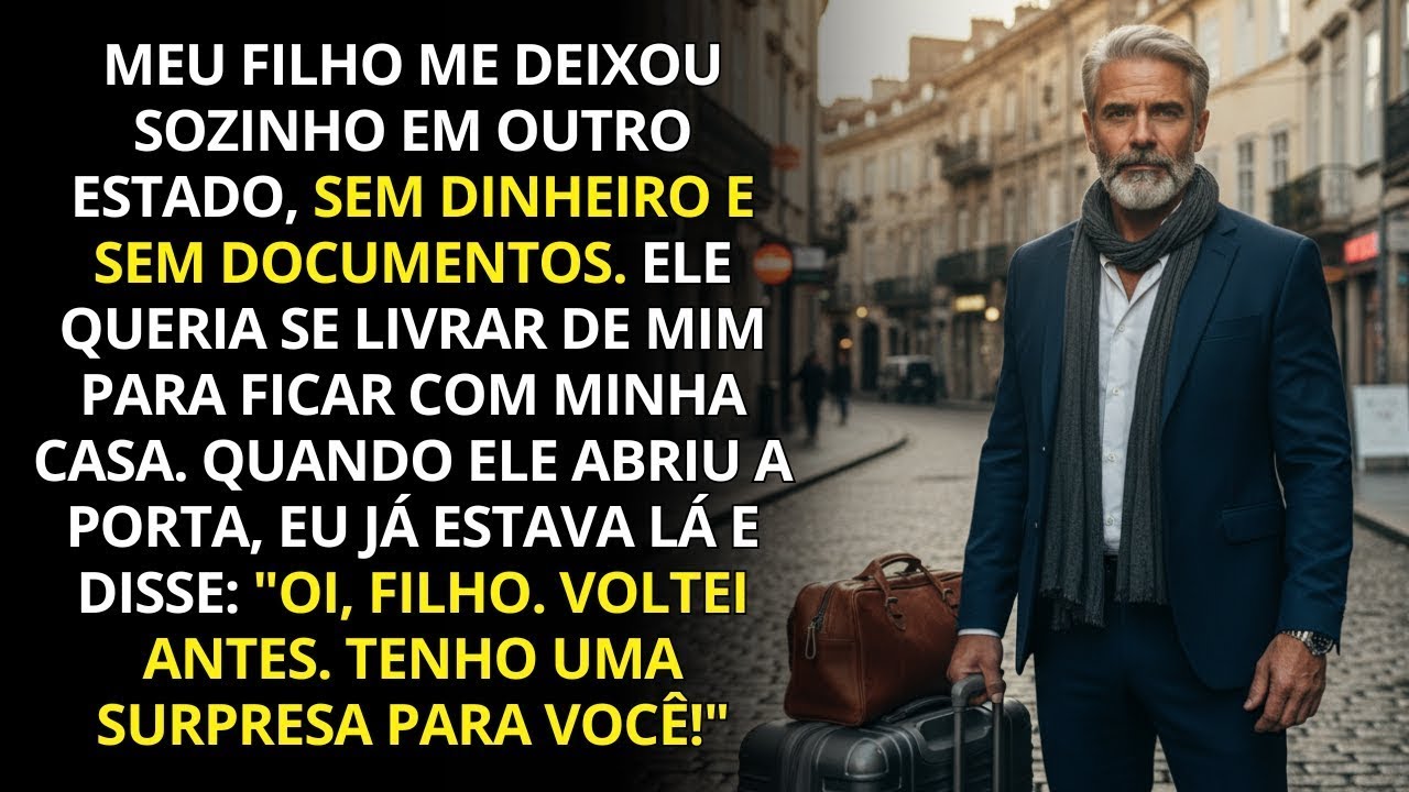 Meu filho me deixou sozinho em outro estado… mas quando voltou pra casa, não acreditou no que viu.