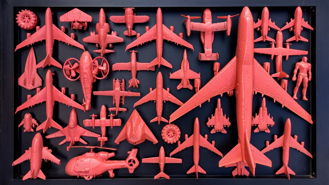 Membersihkan Pesawat⁉️Pesawat Garuda, B1-Bomber, Helicopter Apache,RC Plane Shukoi SU27, F6F Hellc4t