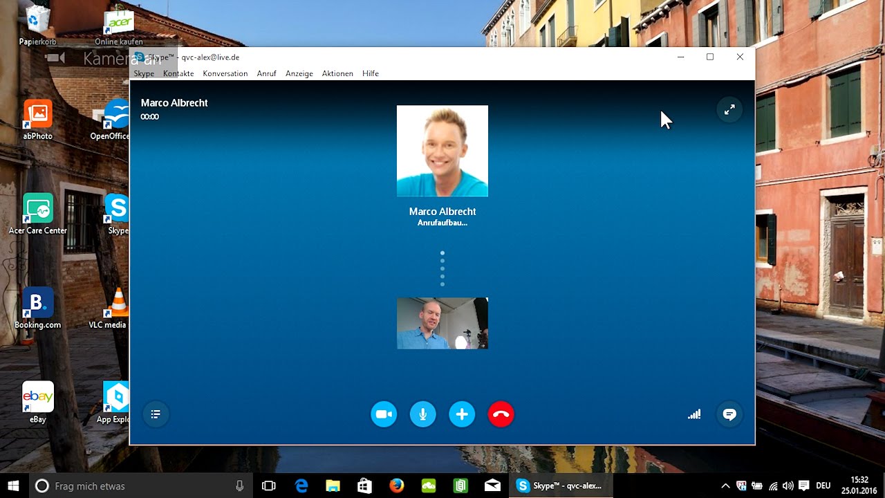 Windows 10 - Skype für Videotelefonate