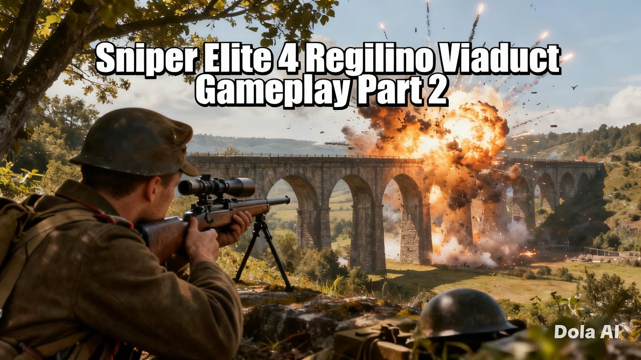 Sniper Elite 4 Regilino Viaduct Mission 3 Gameplay Part 2