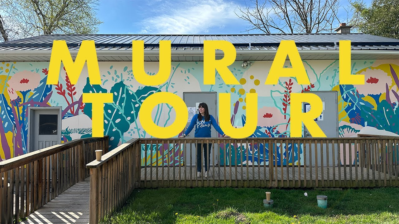 Studio Vlog: I Painted 5 Large Flower Murals 🌻🎨
